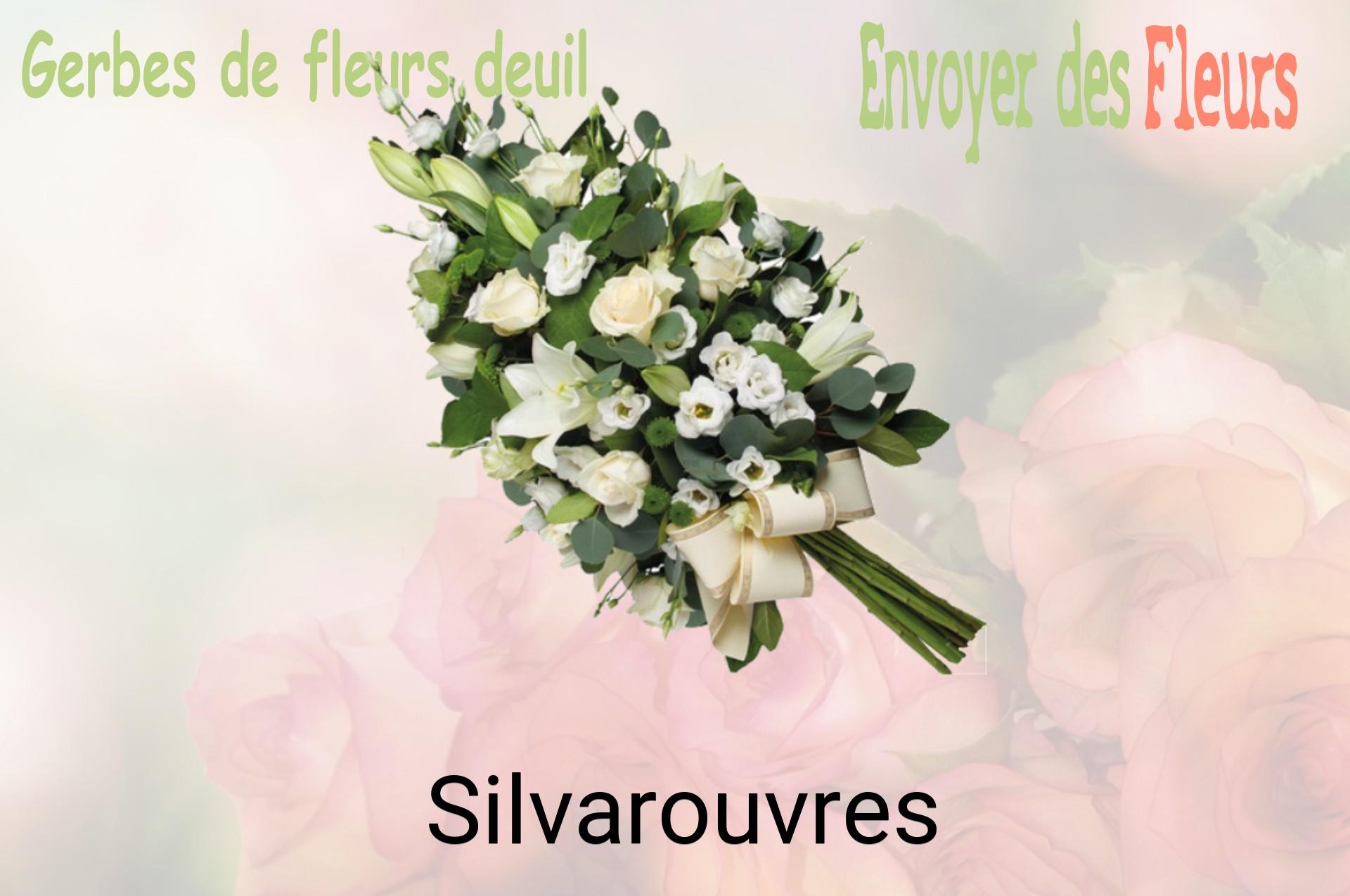 Gerbe de fleurs de deuil livrée à Silvarouvres